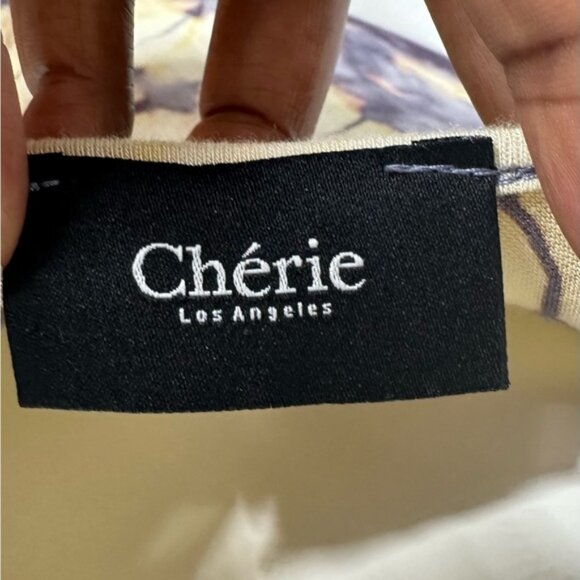 CHERIE LOS ANGELES TIE DIE OPEN CUT OUT BACK MAXI DRESS SIZE SMALL - Picture 5 of 5